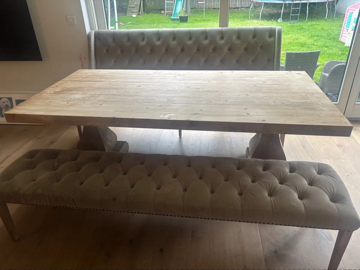 EZ Living Solid Oak Dining Table and chairs - Image 2
