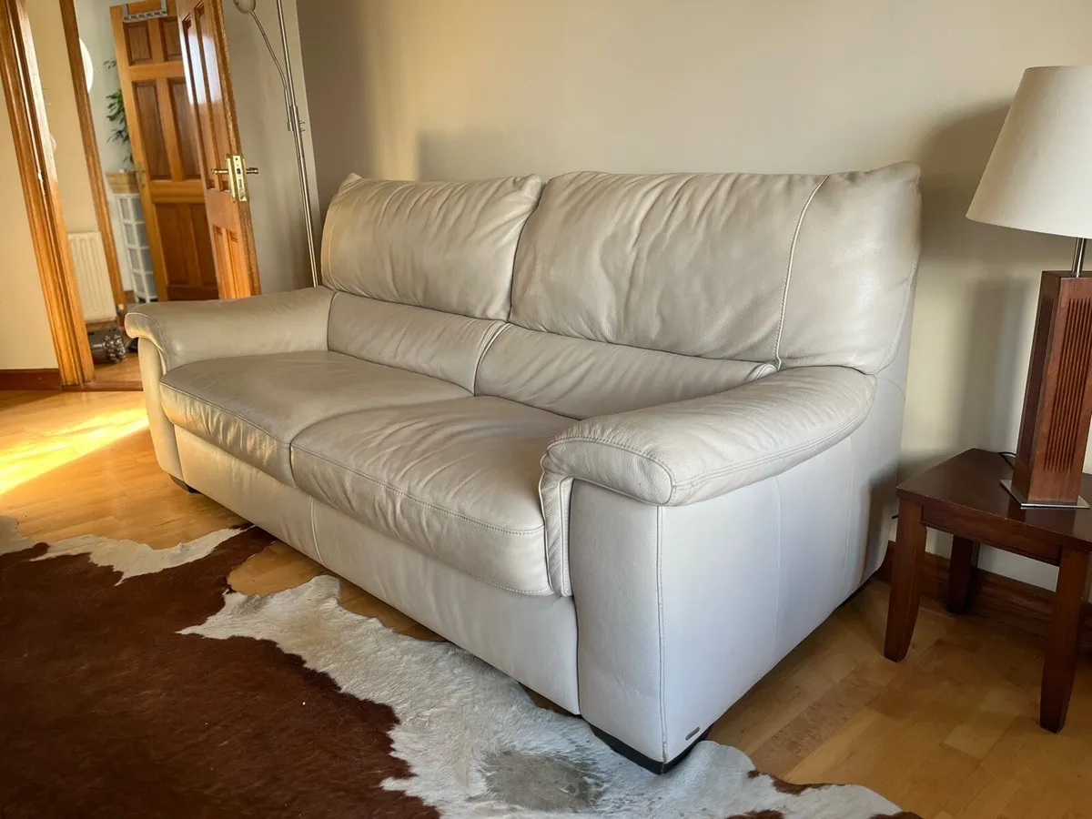 Italian Leather Sofa - Image 2