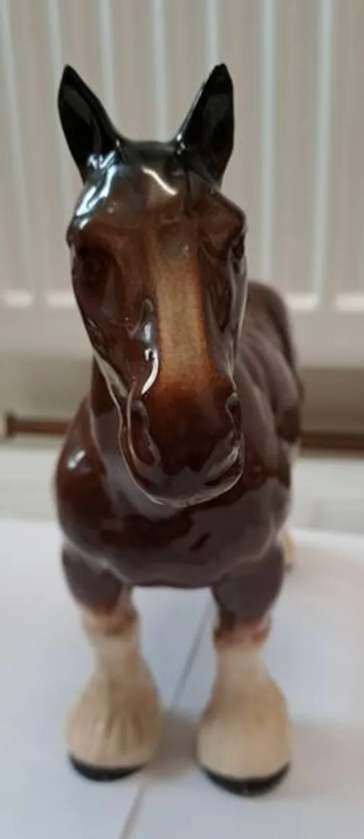 Vintage Clydesdale horse figurine - Image 2