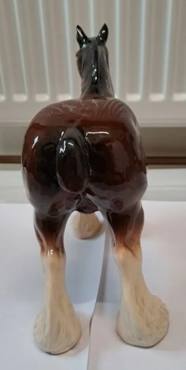 Vintage Clydesdale horse figurine - Image 3