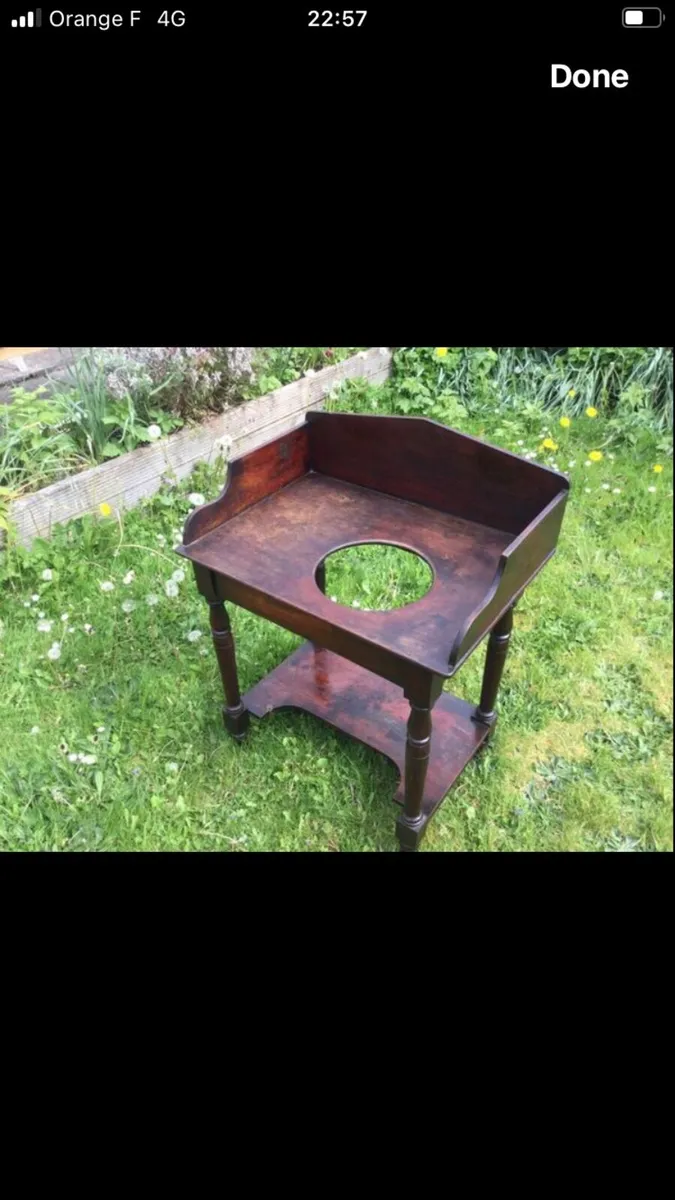 Antique Mahogany Washstand - Image 2