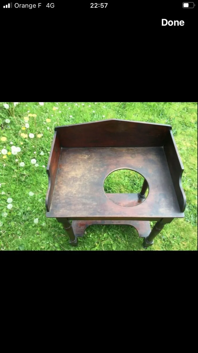 Antique Mahogany Washstand - Image 3