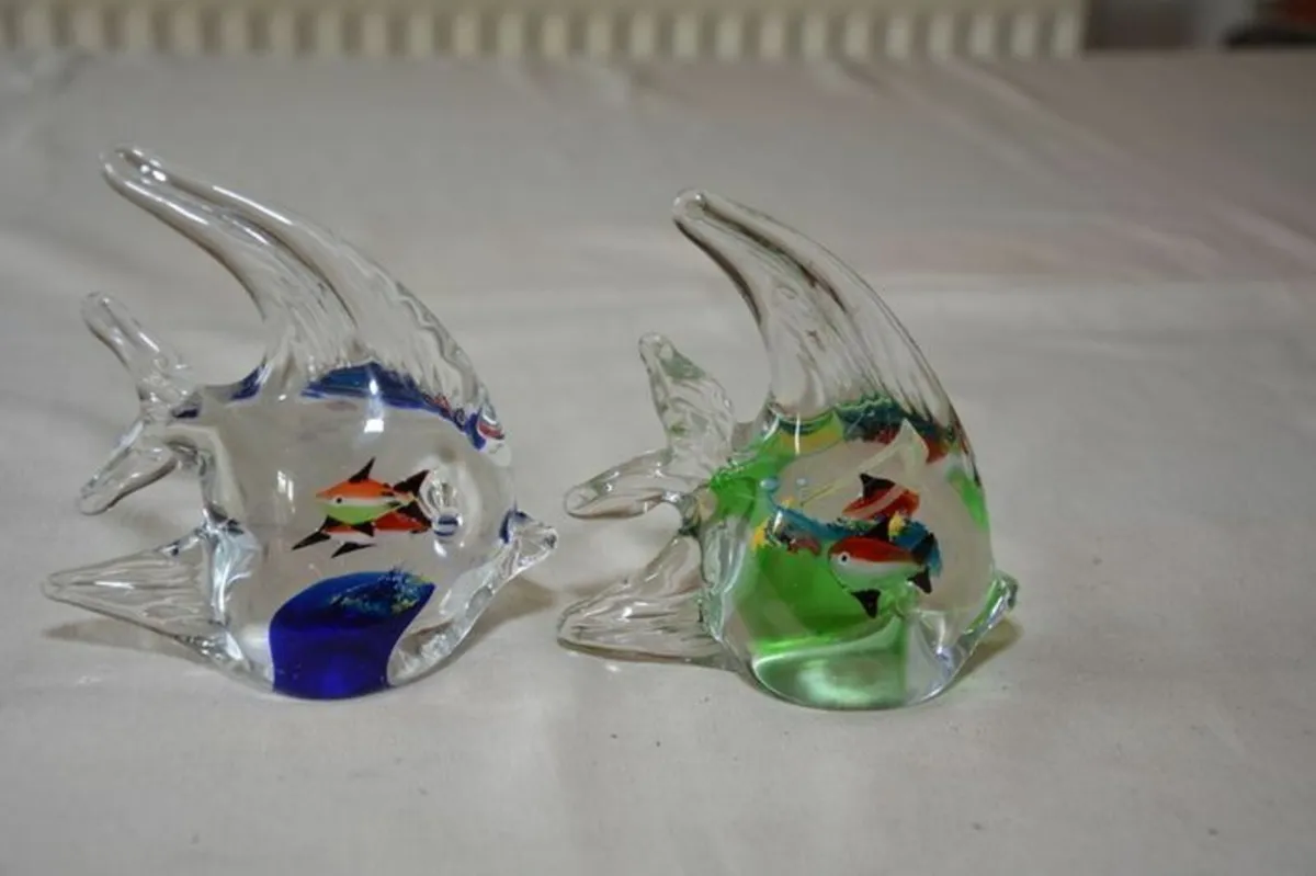 Murano glass two fish - Image 1