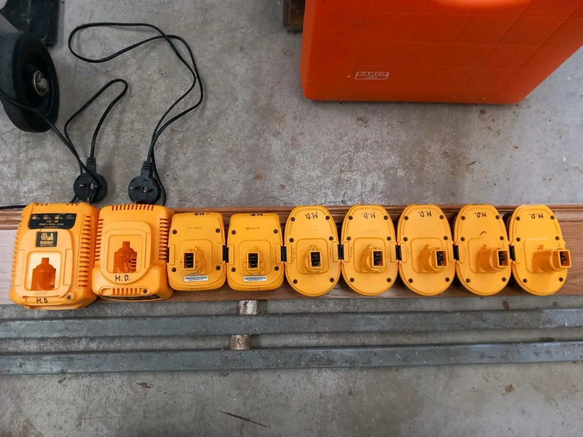 Dewalt batteries & chargers. - Image 1