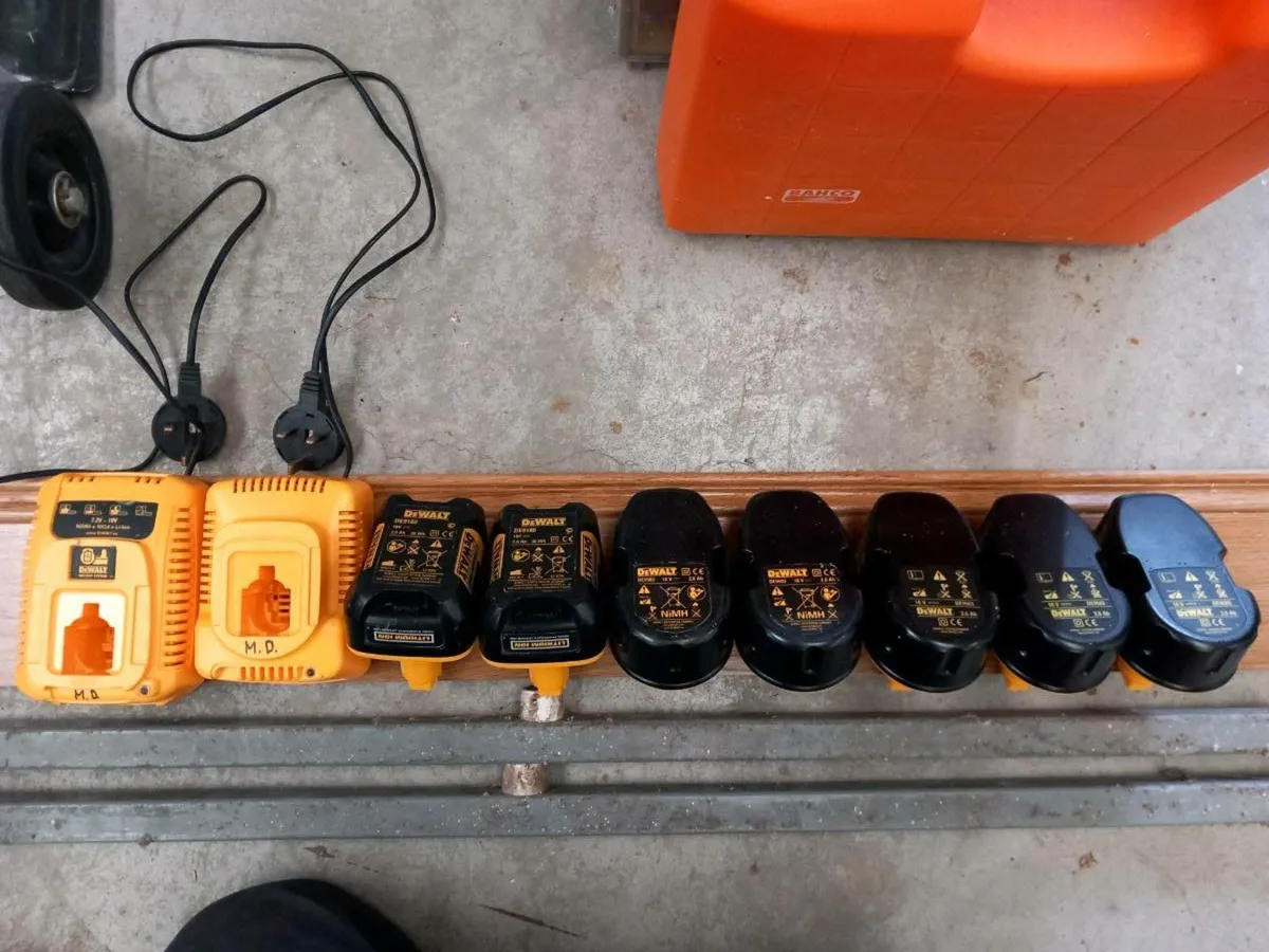 Dewalt batteries & chargers. - Image 2