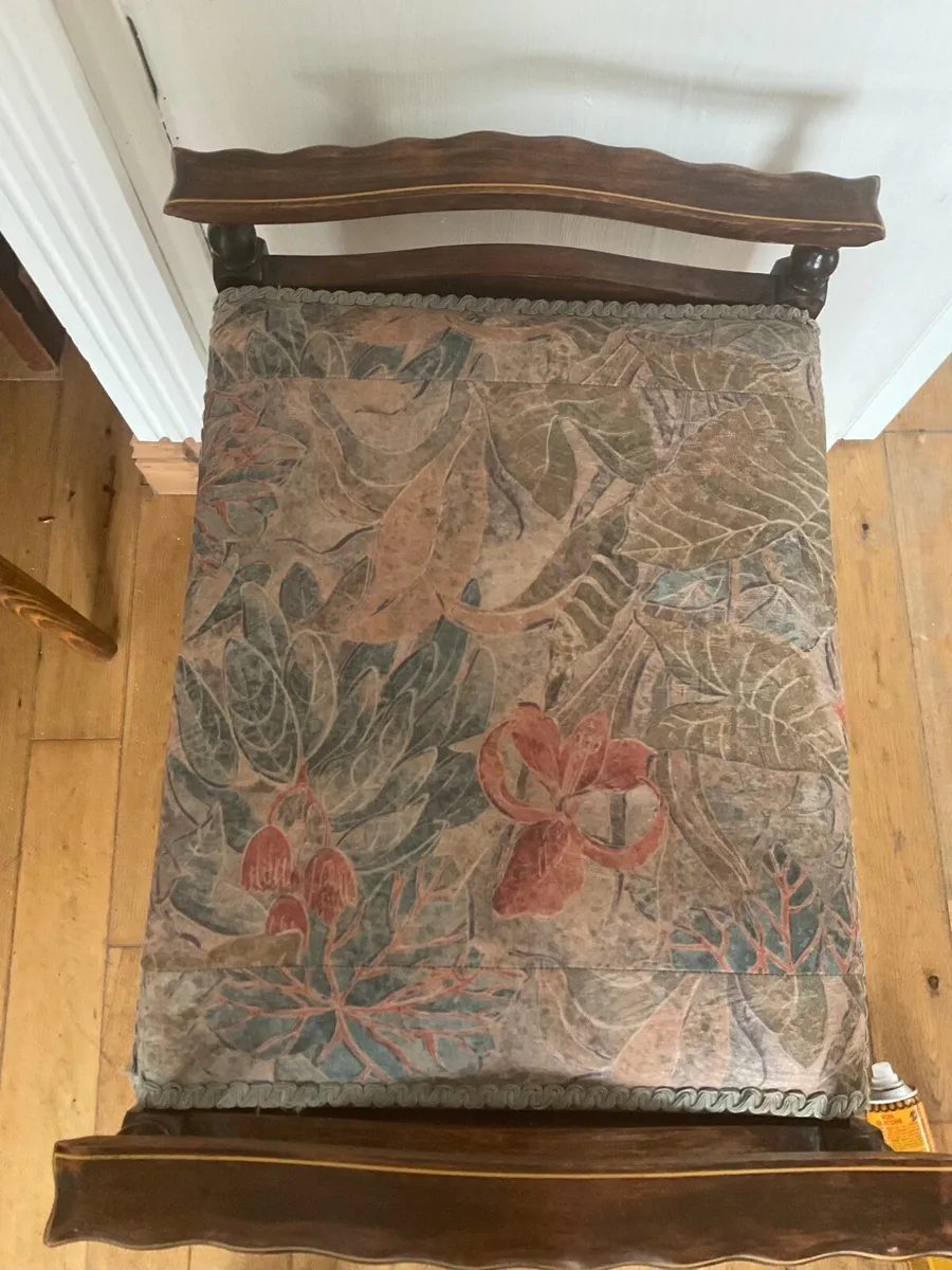 Antique inlaid panio stool in perfect condition - Image 2