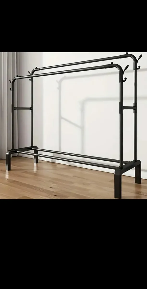 Double clothes rail and shoes rack - Image 3