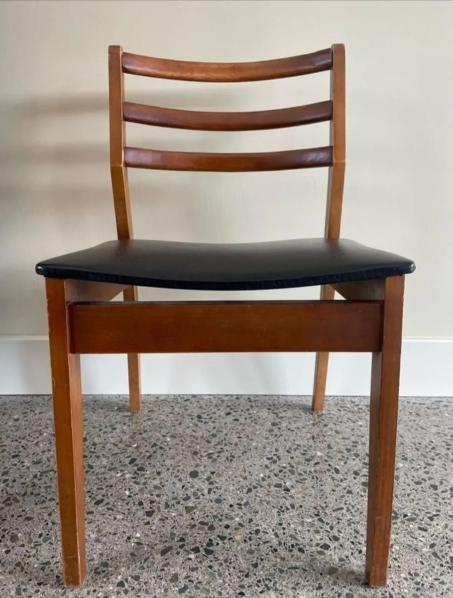 4 x Mid-Century Teak Dining Chairs - Image 1