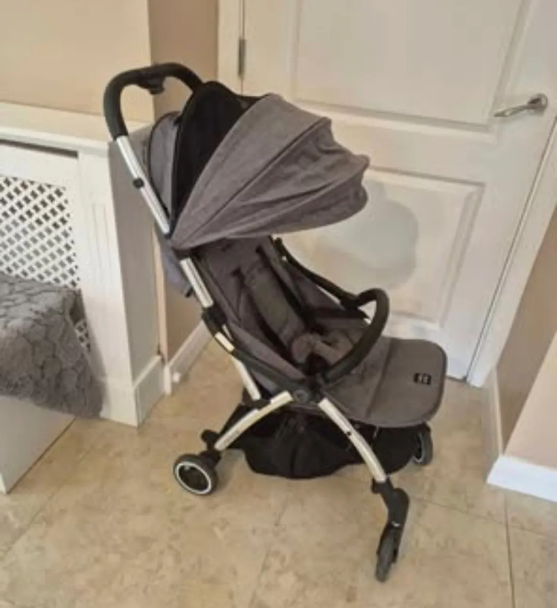 Lightweight Folding Travel Stroller- Gray - Image 1