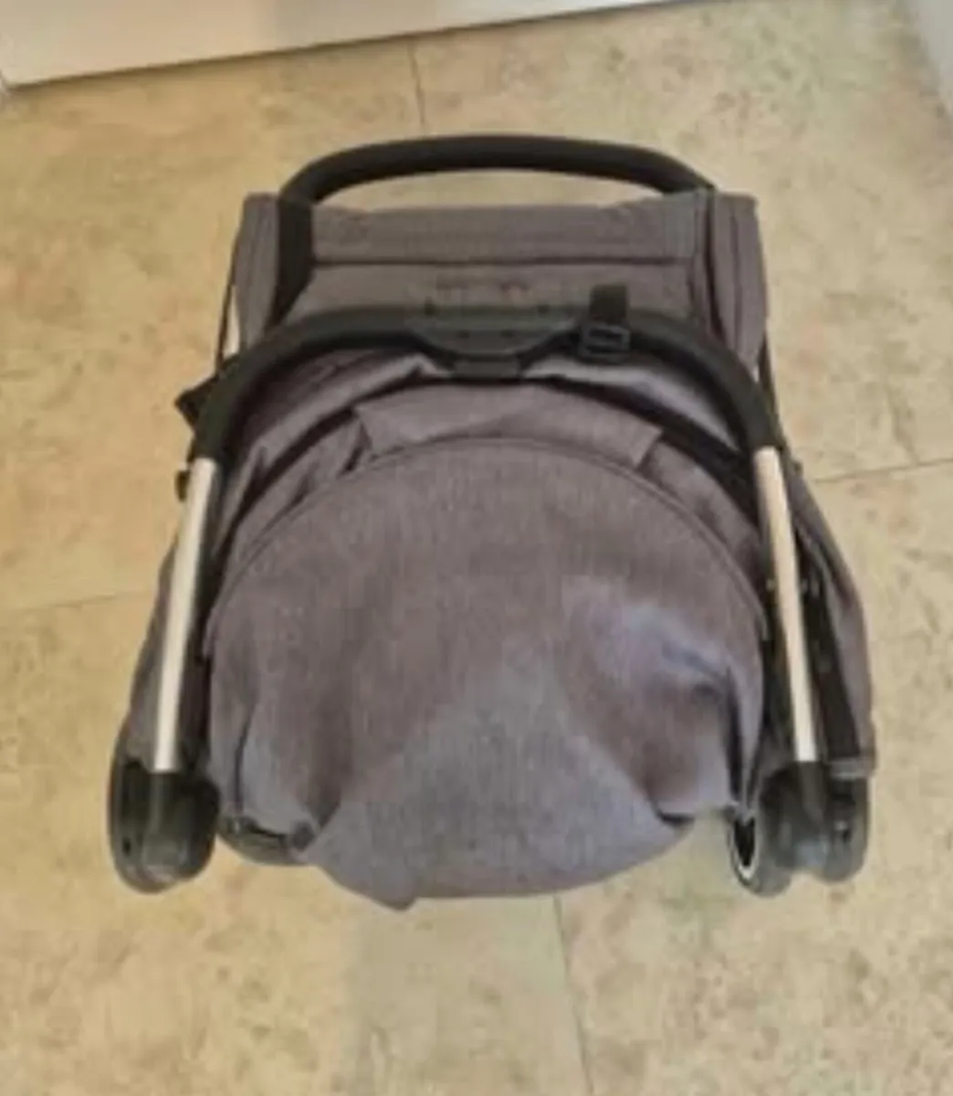 Lightweight Folding Travel Stroller- Gray - Image 2