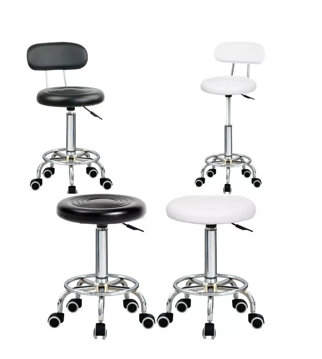 Salon Stool Adjustable Lift Swivel Chair - Image 1