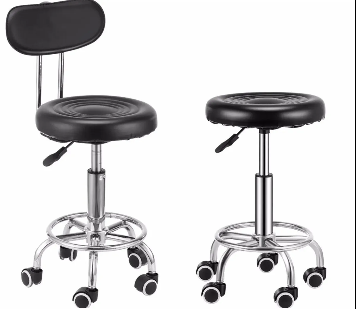 Salon Stool Adjustable Lift Swivel Chair - Image 2