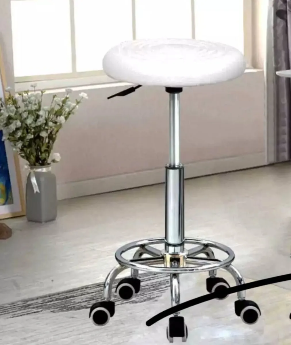 Salon Stool Adjustable Lift Swivel Chair - Image 4