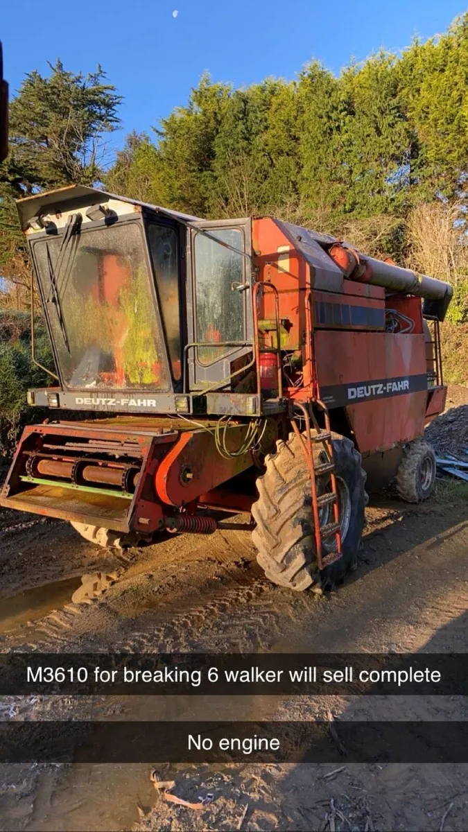 Deutz fahr combine for breaking - Image 1
