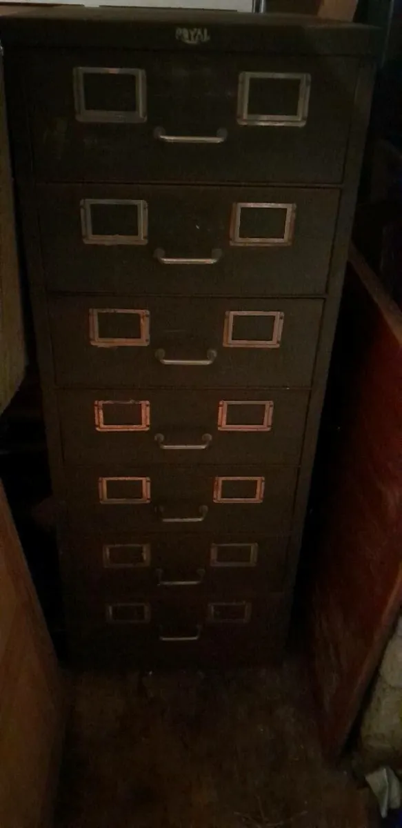 Antique Filing Cabinet - Image 1