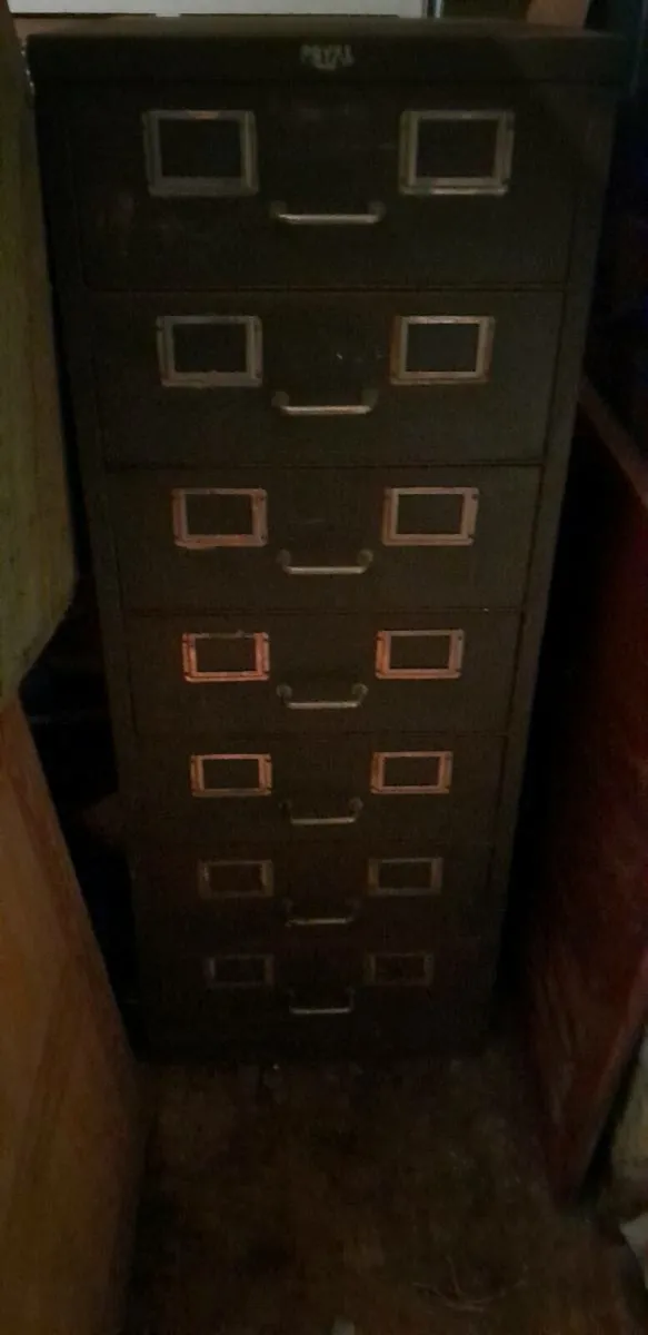 Antique Filing Cabinet - Image 2