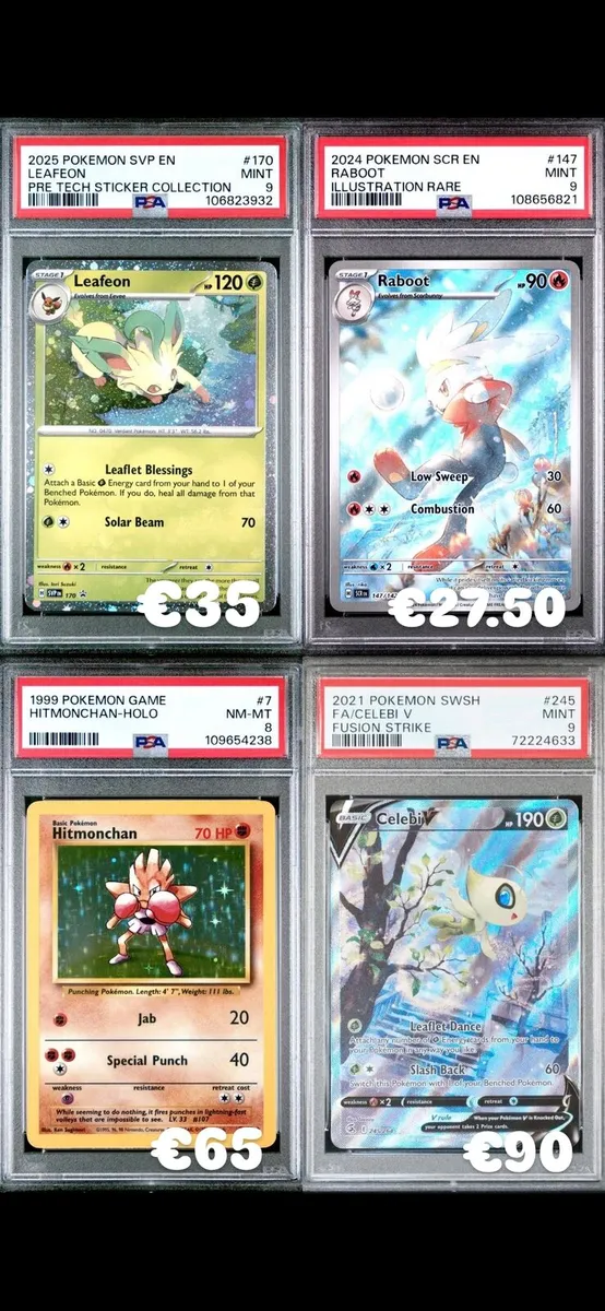 POKEMON PSA GRADED COLLECTABLES HOLO - Image 1