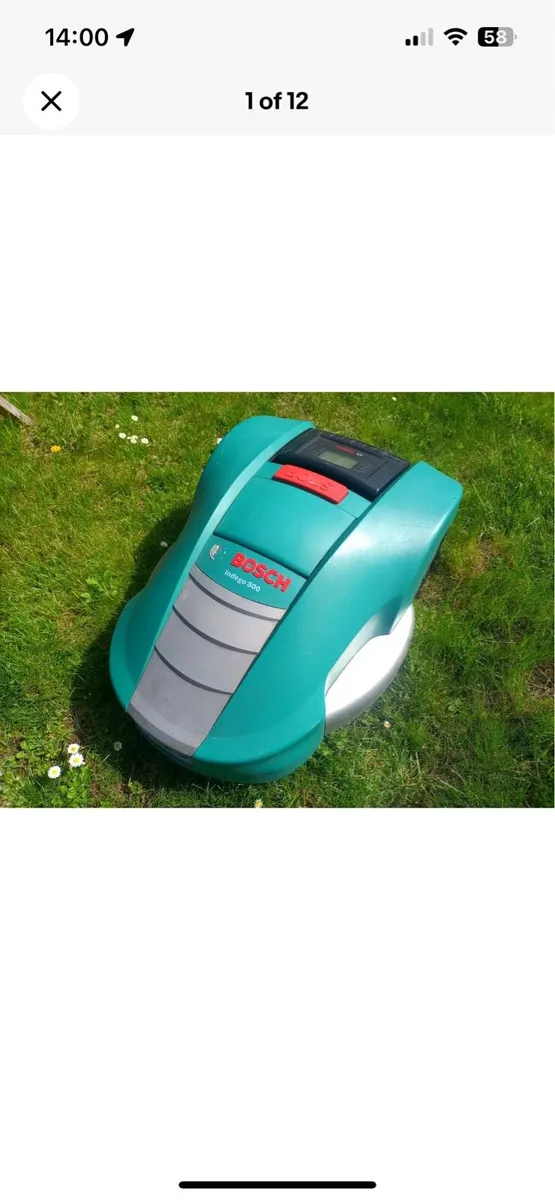 Bosch Indego 800 Robotic Lawnmower - SPARES OR REP - Image 1