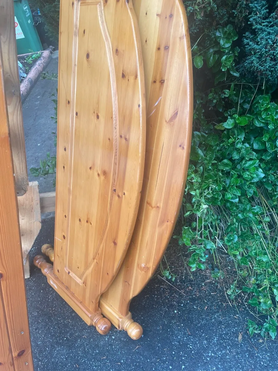 Double bed frame pine (4,6ft) - Image 4