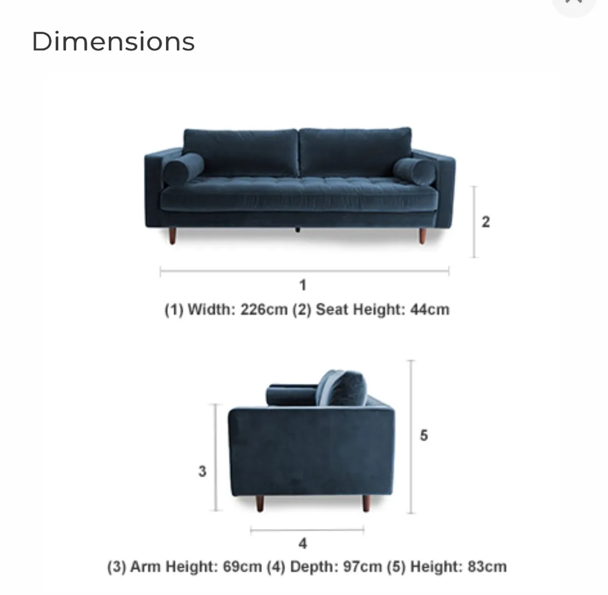 Modern 3-seater Sofa from EZ Living - Image 4