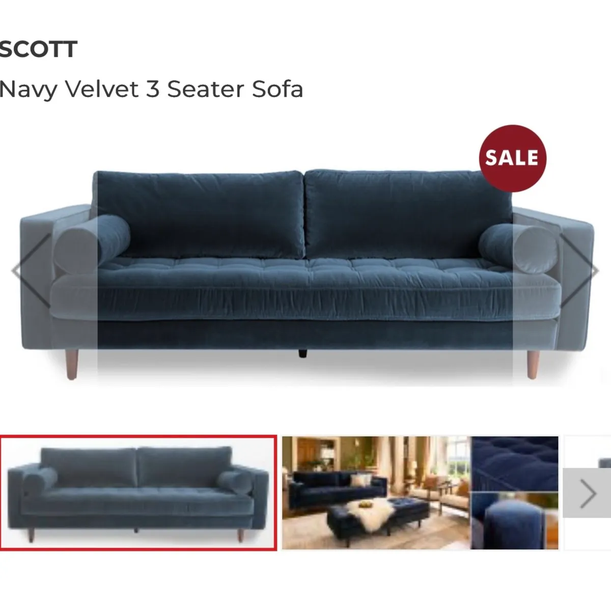 Modern 3-seater Sofa from EZ Living - Image 1