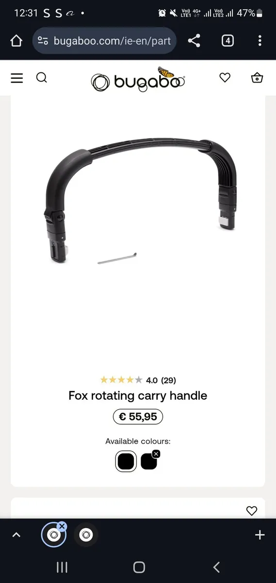 Bugaboo Fox 5 Handlebar Brand New - Image 1