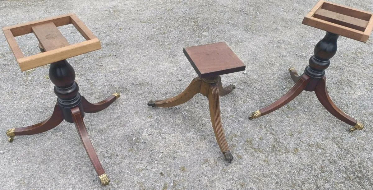 Antique Table Base - Image 1