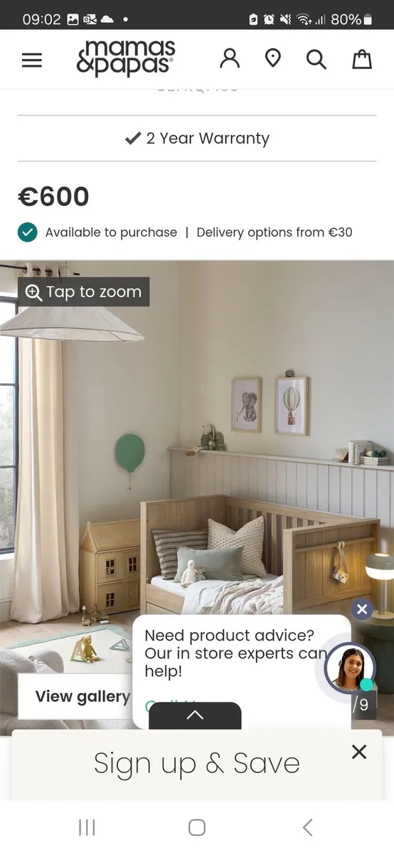 Cot/toddler bed - Image 3