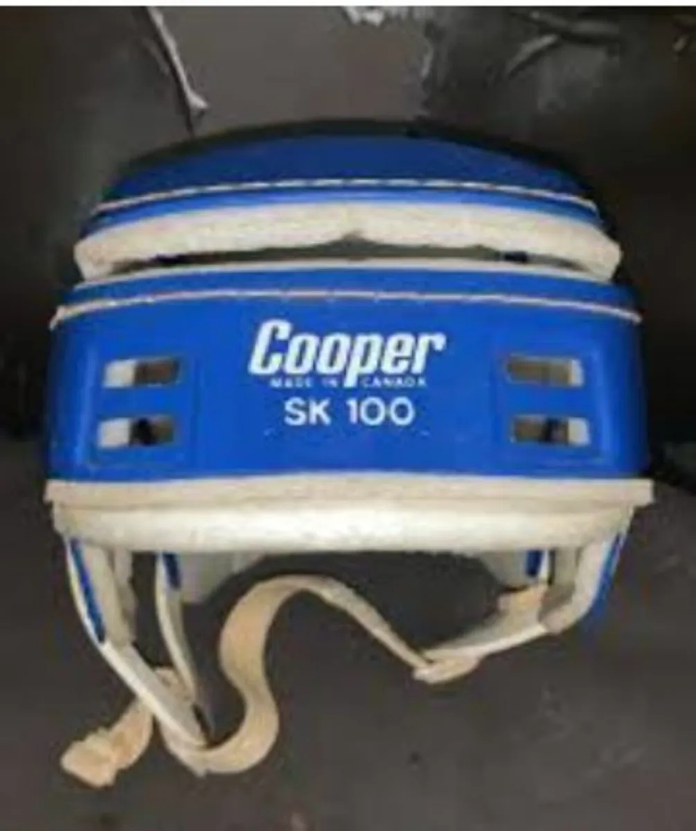 WANTED Oldstyle Blue Cooper Hurling Helmet - Image 1