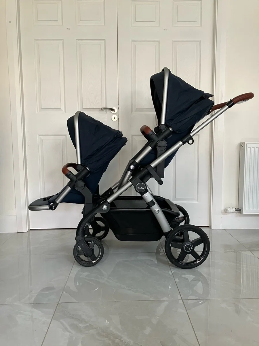 Silver Cross double buggy - Image 3