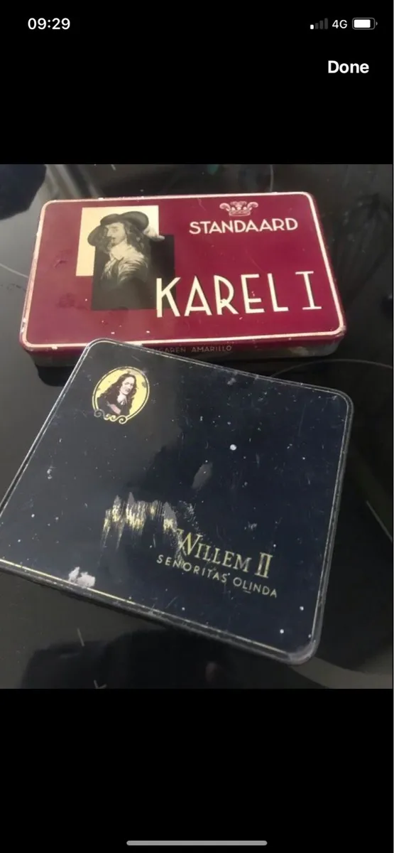 Vintage Cigar Metal Boxes - Image 1