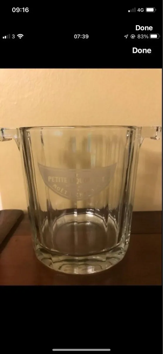 Vintage Moët & Chandon Crystal Ice Bucket - Image 1