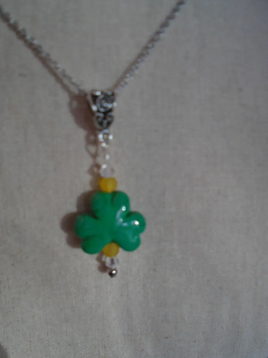 Handmade jewellery set, Shamrock jewellery, New - Image 2