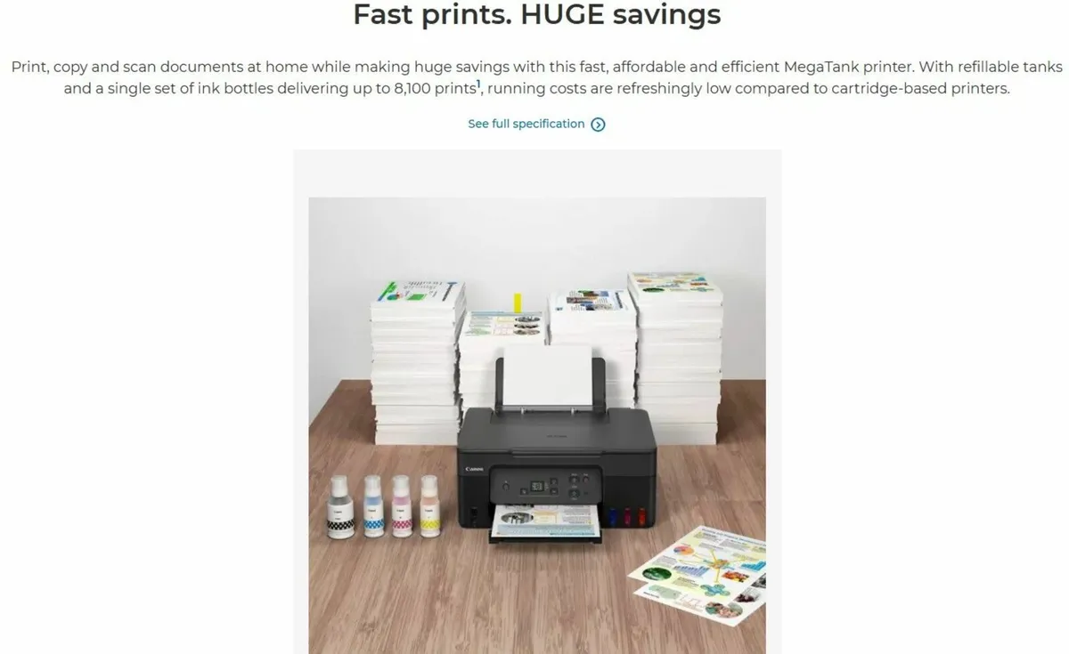 New Canon Megatank G2570 - Image 1