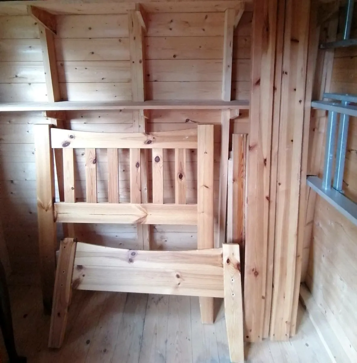 Wooden Single Bed - Image 1