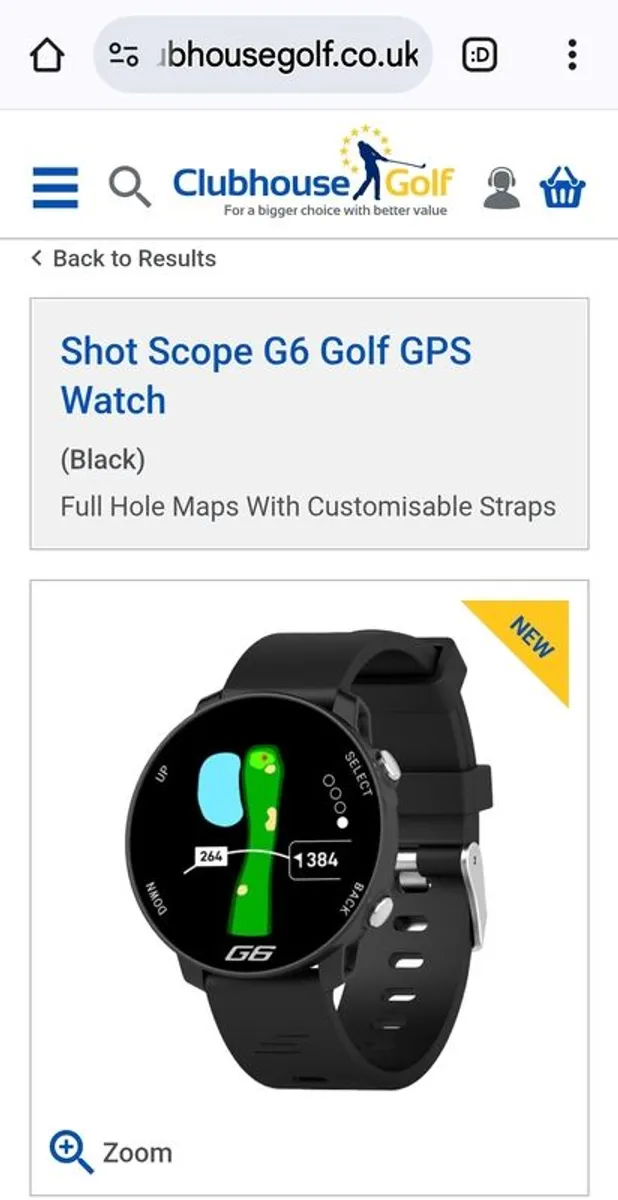 Gps Golf Watch Reduced. - Image 1