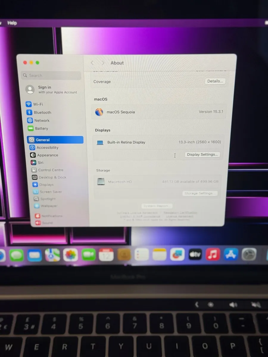 MacBook Pro 13" 2020 i5/16GB/512SSD/204c - Image 4