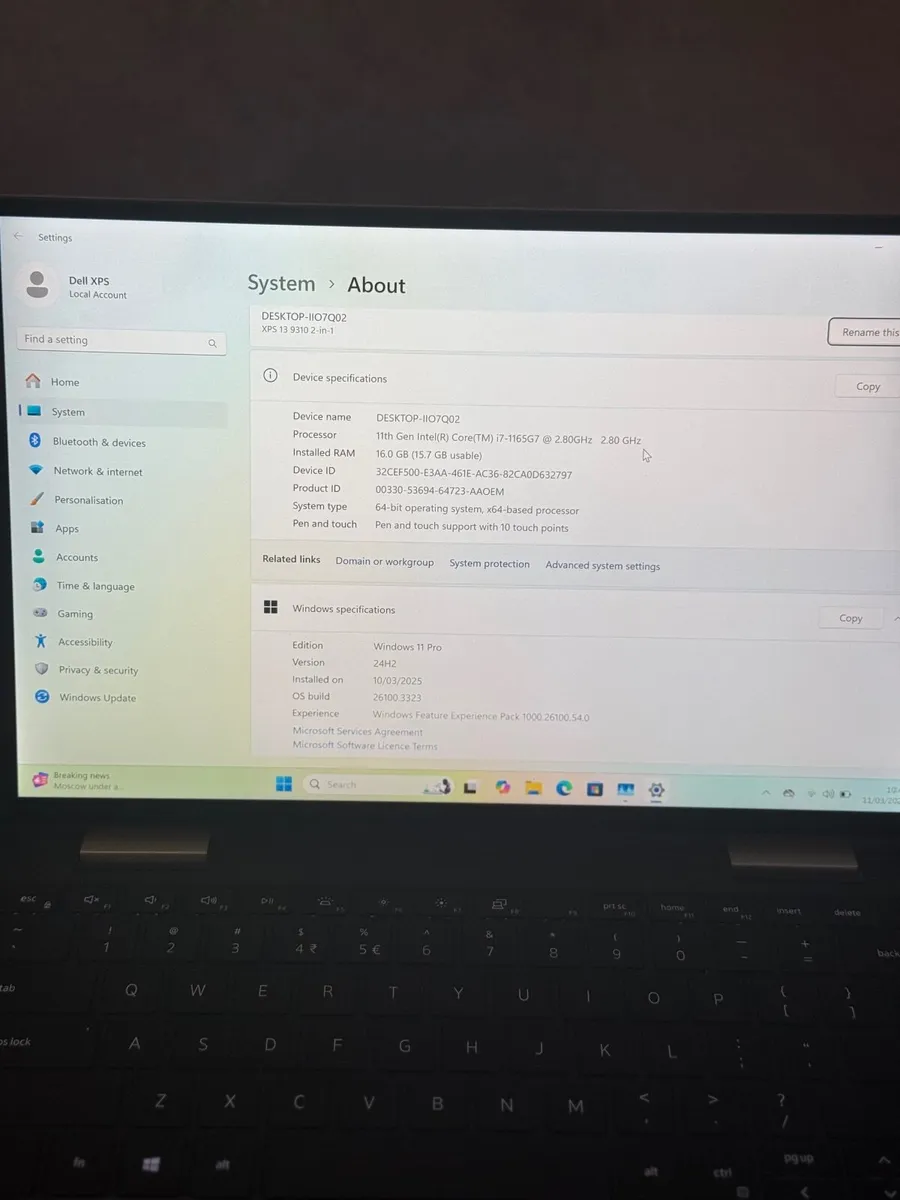 Dell XPS 9310 2in1 Laptop i7/16GB/512SSD/UHD - Image 3