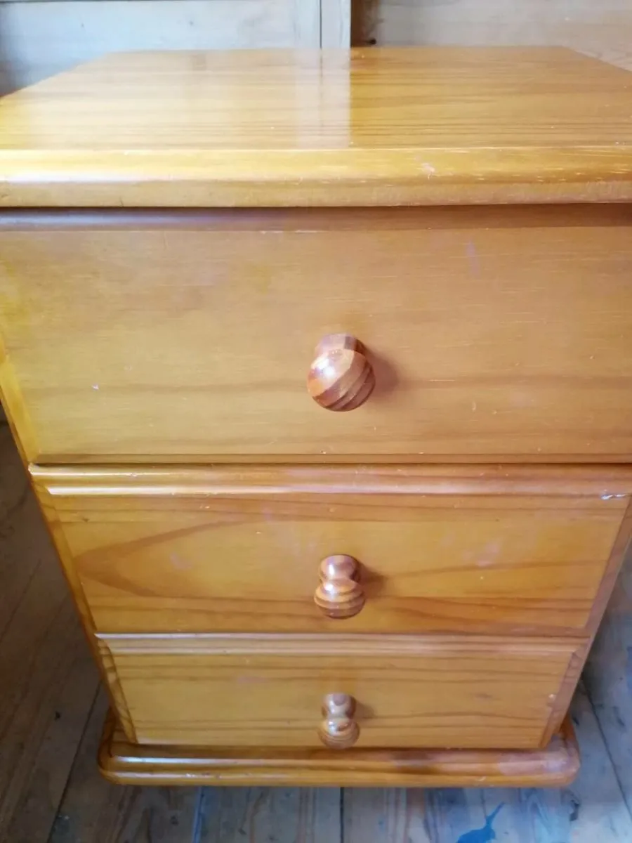 Pine Bed Side Locker - Image 3
