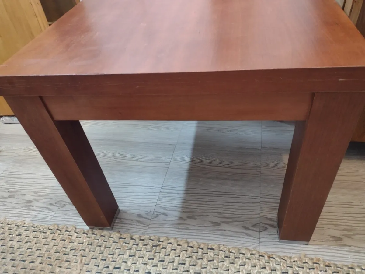 Heavy solid wood coffee table or TV stand - Image 1