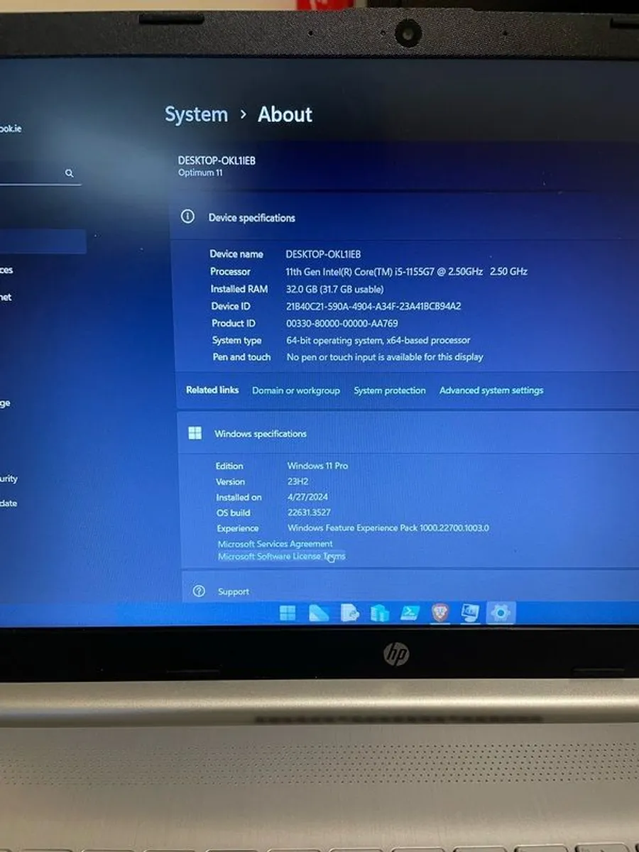 Hp Laptop 15s - I5 11th Gen - 32gb Ram - 476gb Ssd - Win 11 Pro - Image 3