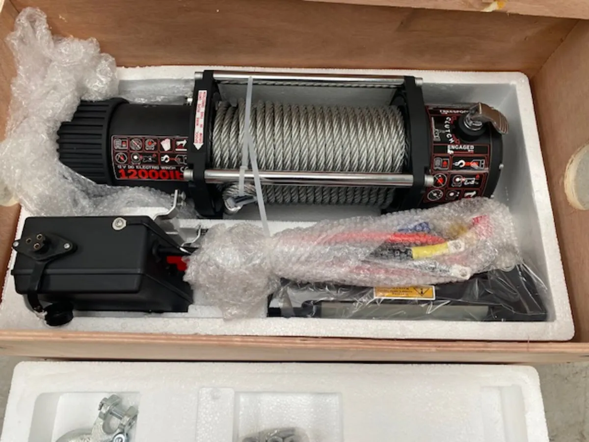 New 12000LBS Electric Winch **Online Auction** - Image 3