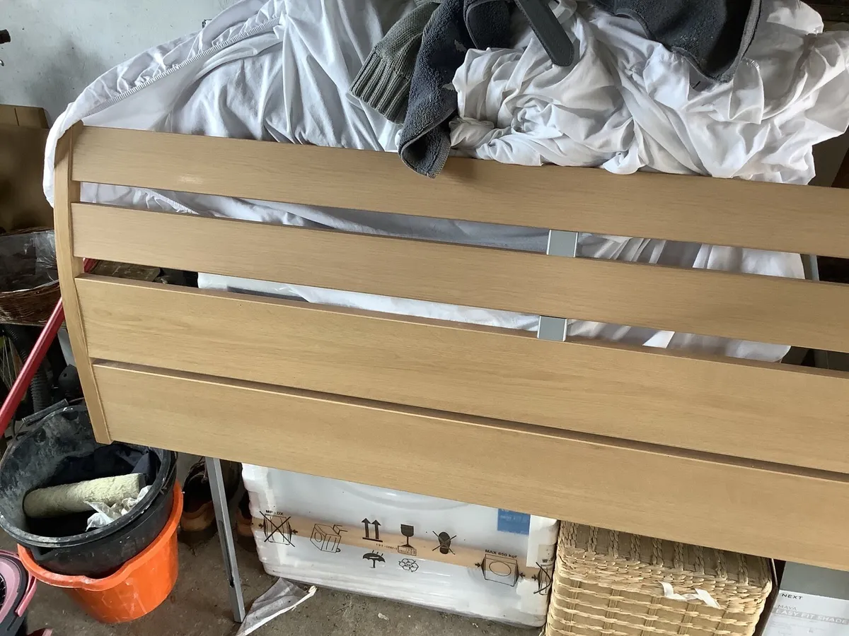 King size oak head board