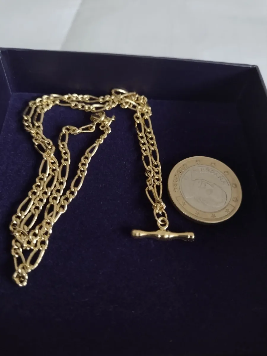 New 9ct gold 18" figura necklace - Image 1