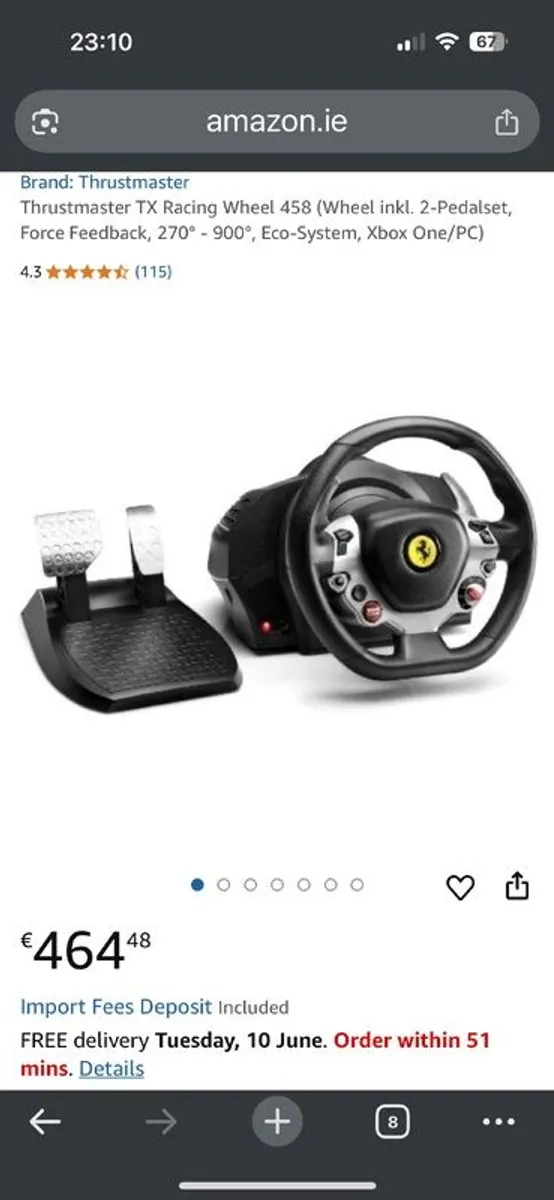 xbox/pc wheel - Image 1