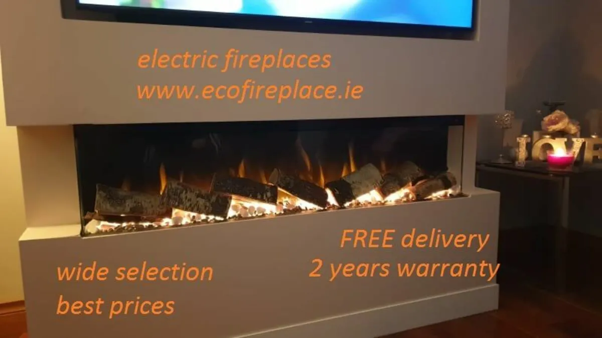 50" 3 sides Electric fireplace. FREE delivery - Image 1