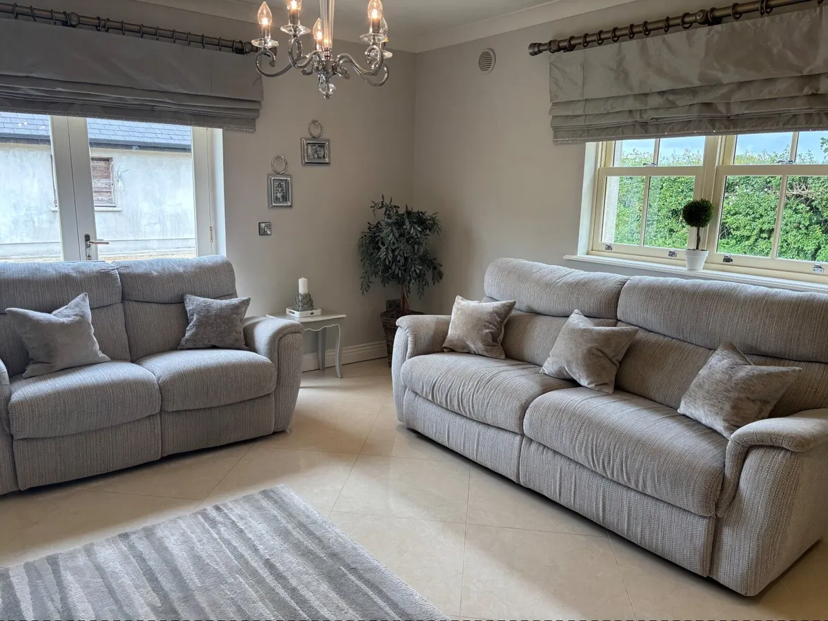 Sofa  3 seater and 2 seater recliner - Image 1