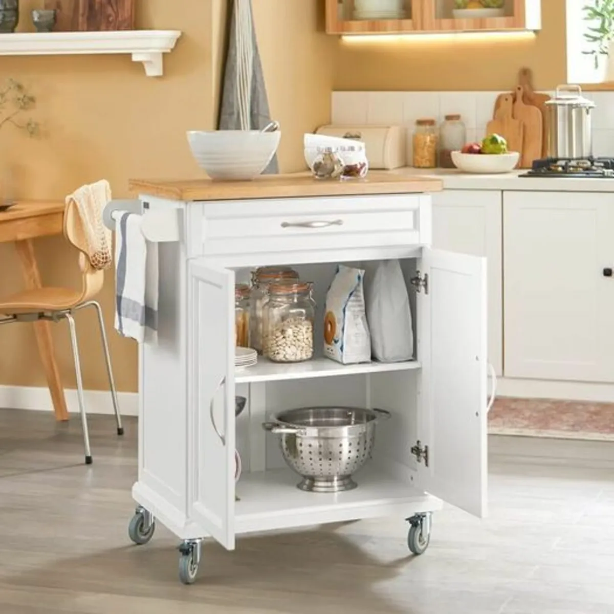 Thumbnail: Kitchen Cabinet Kitchen Storage Trolley - Image 3