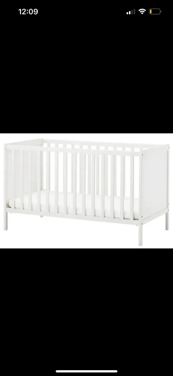 IKEA SUNDVIK Cot Bed and Mattress - Image 1