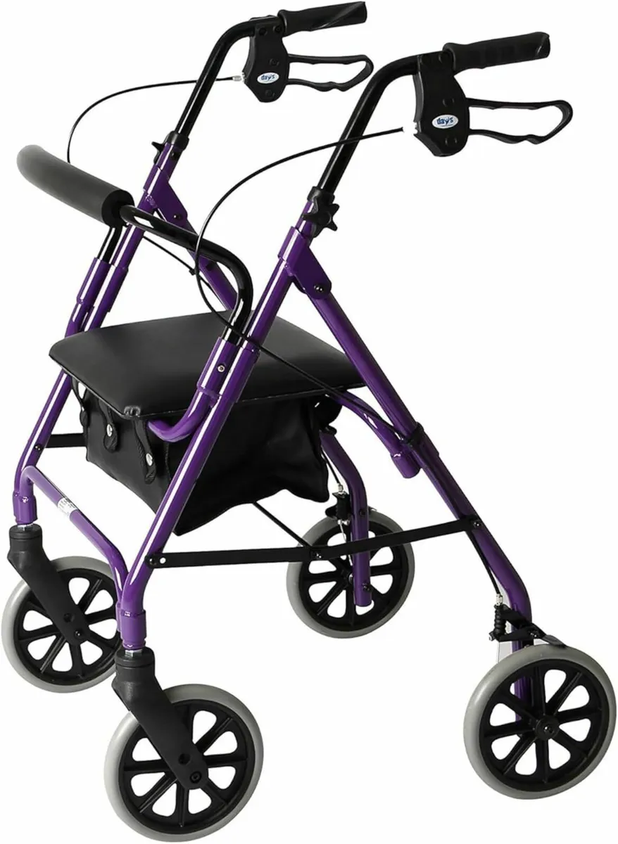Four Wheel Rollator, Mobility Walker - Image 1
